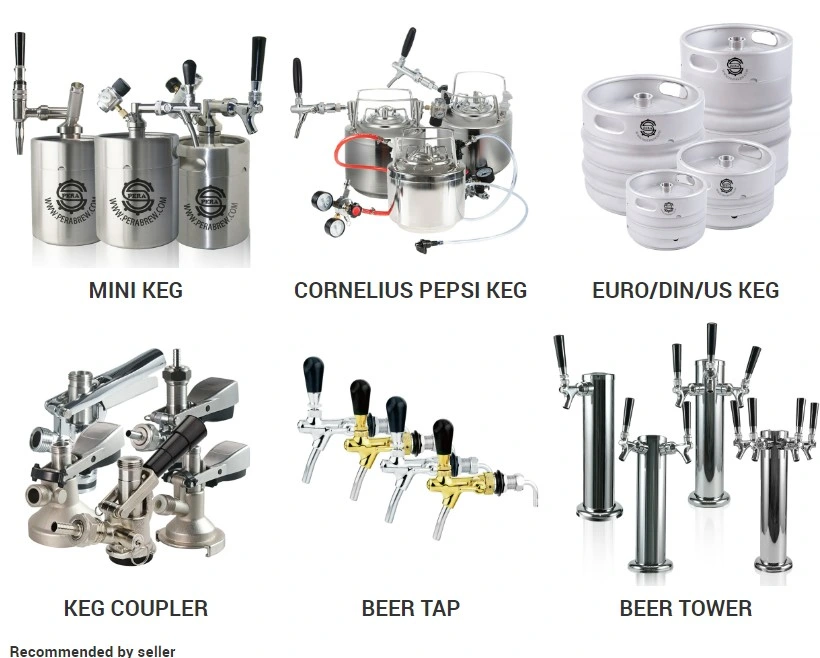 2L 3.6L 5L 10L High Quality Stainless Steel Draft Beer Mini Keg